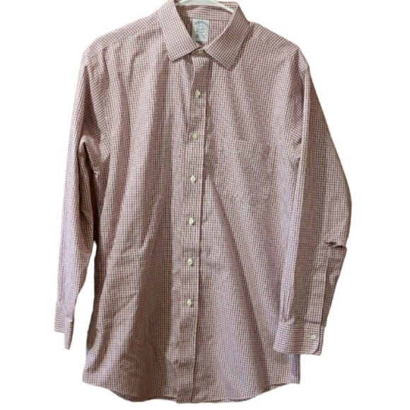 Vintage Brooks Brothers Red Checked Shirt Upcycle Project DIY Sewing Craft 16 - Picture 1 of 13